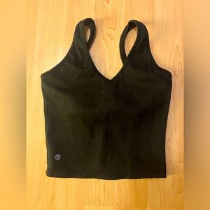 Senita Athletics Black Athletic Crop Top - S